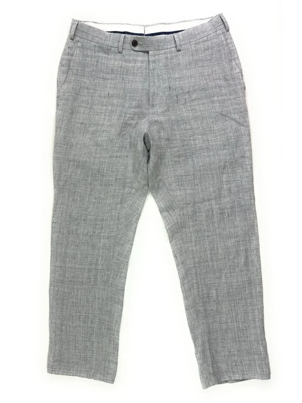 SuitSupply Brescia Dress Pants Size 32x28 Solbiati Pure Linen Trouser Gray